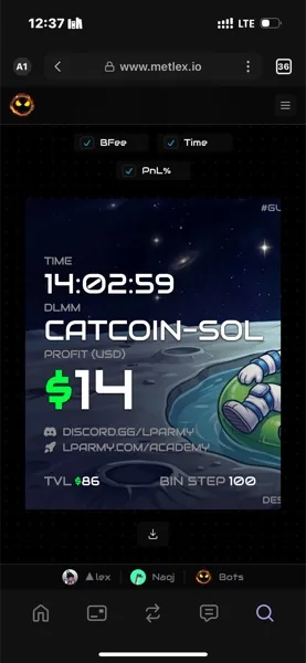 Скриншот закрытой позиции CATCOIN-SOL